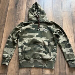Superdry Men's Green Camouflage Hoodie